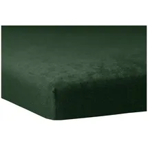Traumschlaf Spannbettlaken Biber 140 x 200 - 160 x 200 cm grün