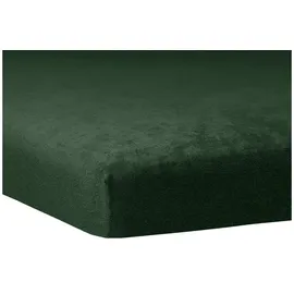 Traumschlaf Spannbettlaken Biber 140 x 200 - 160 x 200 cm grün