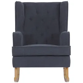 Beliani Schaukelsessel TRONDHEIM Polyester 72 x 97 x 83 cm Grau