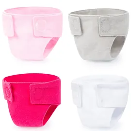 Bayer Design Puppen-Stoffwindeln 4er Pack