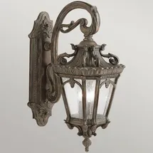 Elstead Lighting Außenwandleuchte Aluminium, Glas, Metall H:73,7 cm IP44 3xE14 bronze