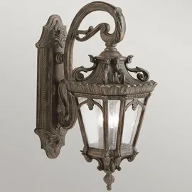 Elstead Lighting Außenwandleuchte Aluminium, Glas, Metall H:73,7 cm IP44 3xE14 bronze