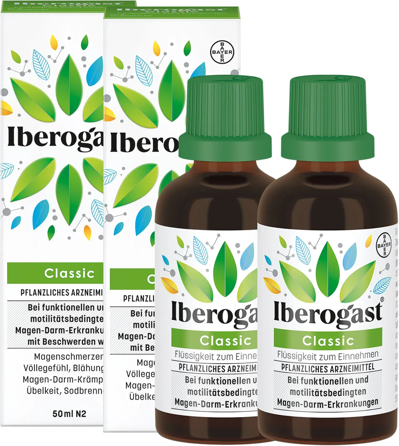 Iberogast Classic - bei akuten Magen-Darm-Beschwerden 2x50 ml