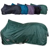 Marengos - Regendecke 420D Economic – leichte Pferdedecke für Regen – atmungsaktiv & wasserdicht – Weidedecke mit Kreuzgurten – Outdoordecke für Pferde – 135 cm in Tannengrün