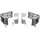 Liebherr Türgriff Reparaturkit 9590190 grau/silber