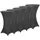 DEUBA Detex® Stehtischhusse Überzug 5er Set Ø60 cm Ø anthrazit