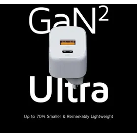 Xtorm GaN2 Ultra Wand-Ladegerät 20W / PD / 1x USB-C / 1x USB-A weiß
