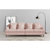 Guido Maria Kretschmer Home & Living Guido Maria Kretschmer Home&Living Big-Sofa »NORIN«, zwei Fußarten: vorne - Rollen, hinten - Holzfüße rosa