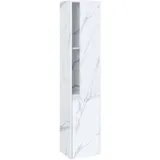 MCW Hängeschrank Marmor weiß