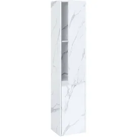 MCW Hängeschrank Marmor weiß