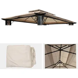 Proregal Ersatzdach für Pavillon Mira 4,5x3,5 m Creme