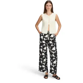 Betty & Co Schlupfhose mit Print Schwarz/Weiß 46