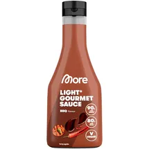 MORE Nutrition Light Gourmet Sauce, 285ml - BBQ, kalorienreduzierte Sauce, ohne Zuckerzusatz und unnötigem Fett
