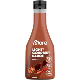 MORE Nutrition Light Gourmet Sauce, 285ml - BBQ, kalorienreduzierte Sauce, ohne Zuckerzusatz und unnötigem Fett