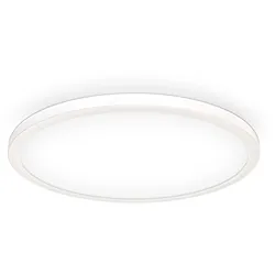B.K.LICHT Panel, weiß, B:42,0cm H:2,9cm L:42,0cm Ø:42,0cm, Lampen, Deckenleuchte, dimmbar, ultra-flach, indirektes Licht, neutralweiß, LED Panels