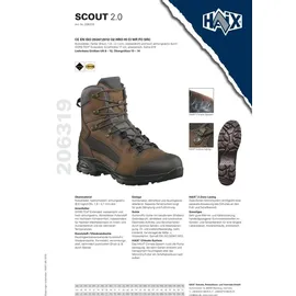 Haix Scout 2.0 Brown, Schuhgröße:41.5 UK 7.5) - Braun, Größe 41