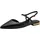 TAMARIS Damen Sling Pump mit Blockabsatz Leder, schwarz, 36 EU