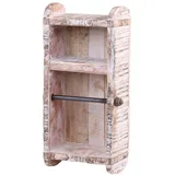 Chic Antique Toilettenpapierhalter aus Backsteinform weiß