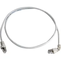 Telegärtner L00000A0189 Patchkabel Cat.6A ISO 0,5mLSZH 1x90°grau