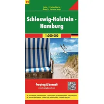 kompass freytag und berndt Deutschland 12 Schleswig-Holstein, Hamburg 1 : 200 000