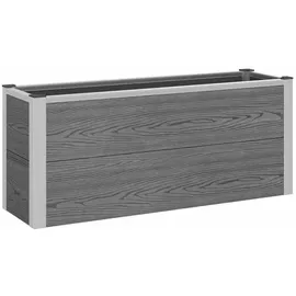 vidaXL Hochbeet 100 x 30 x 22 cm Grau