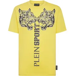 PLEIN SPORT Herren Shirt TIGER, Gelb, L