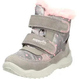 superfit Mädchen GLACIER warm gefütterte Gore-Tex Stiefel, GRAU/ROSA 2500