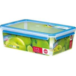 Emsa Clip & Close rechteckig transparent/blau 11,1 cm 5,4 l