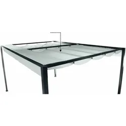 SIENA GARDEN  Sky Dachbezug hellgrau zu Sky Pavillon 3x4 Meter,