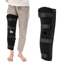 Kniebandage zur Stabilisierung der Knie, Knie Wegfahrsperre Schiene Verstellbare Gelenkstütze Chirurgische Fixierung Stabilisierung Fraktur Knöchelunterstützung 50/56/60cm(L)