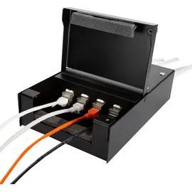 Logilink Konsolidierungspunkt-Gehäuse 4 Port schwarz