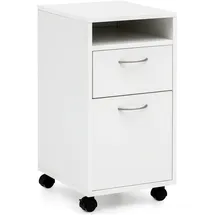 FineBuy Rollcontainer 33 x 63 x 38 cm Weiß