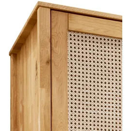 Andas »Hällevik Kleiderschrank, Aufbewahrung, Stauraum,«, Türfronten mit Wiener Geflecht, FSC® Zertifizierte massive Eiche, braun