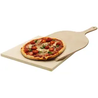 AEG A9OZPS1 Pizzastein-Set / Pizzastein, Holzbrett, Edelstahl-Schneidemesser )