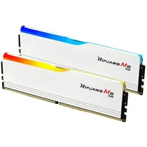 G.SKILL Ripjaws M5 RGB 32GB UDIMM Kit DDR5-6800 2x16GB CL34-45-45-108 - F5-6800J3445G16GX2-RM5RW weiß,