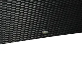 Outsunny Hollywoodschaukel Polyrattan schwarz 3-Sitzer