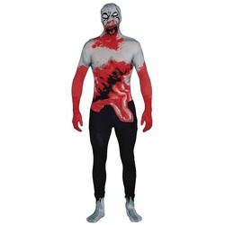 Rubie ́s Kostüm Zombie Ganzkörperkostüm, Für die einzig wirklich vollständige Verkleidung als Untoter! rot L