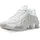 Nike Shox R4 Herren White/White/Bright Crimson/Metallic Silver 44