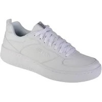 SKECHERS Sport Court 92 sneakers, White Leather White Trim, 44 EU