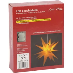 FHS LED Leuchtstern Kunststoff gelb, Ø 35 cm