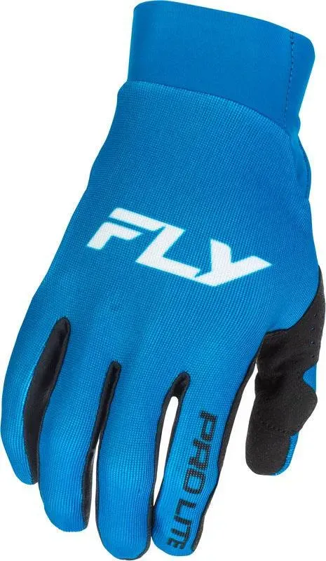 Fly Racing Pro Lite Handschuhe Blau Weiss - L
