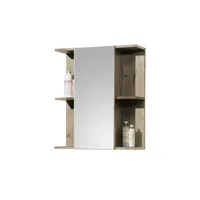 Roller Spiegelschrank Vista Oak Eiche Viking Nachbildung schwarz matt