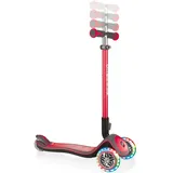 Globber Elite Deluxe mit Leuchtrollen red