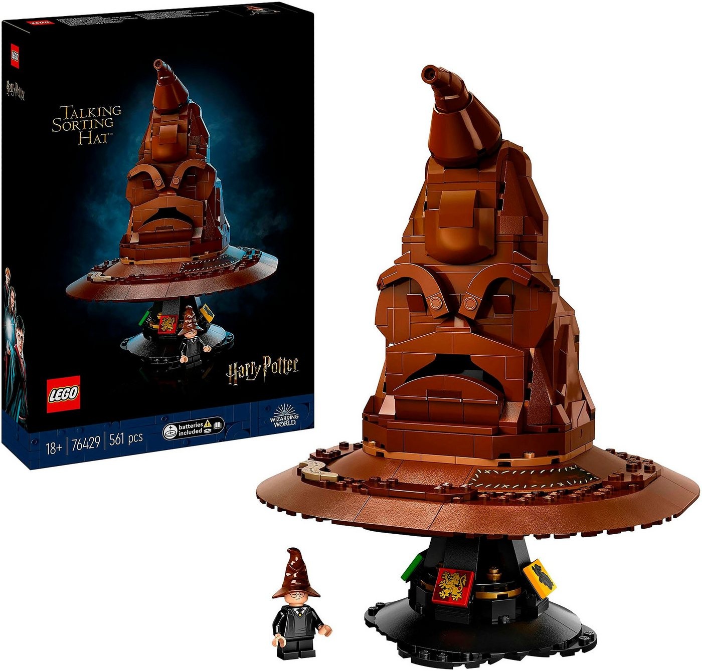 LEGO® Der Sprechende Hut (76429), LEGO® Harry PotterTM Konstruktionsspielsteine, (561 St), Made in Europe bunt