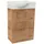 Fackelmann Waschbeckenunterschrank 44 x 60 x 24,3 cm Braun