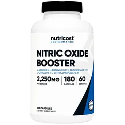 Nutricost Nitric Oxide Booster 750 mg (180 Kapseln)