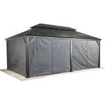 Sojag Seitenwände für Pavillon Messina 12 x 20 m Dunkelgrau