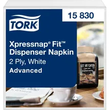 TORK Servietten Xpressnap Fit® weiß 2-lagig 16,5 x 21,3 cm, 720 St.