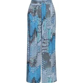 Buffalo Palazzohose mit Animalprint und elastischem Bund, Schlupfhose, Stoffhose Gr. 38 N-Gr, blau bedruckt, , 62026065-38 N-Gr