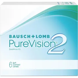 Bausch + Lomb PureVision 2 Monatslinsen | Bausch + Lomb | Sphärisch | 6 Linsen | BC 8.60 mm | DIA 14.0 | -3.25 Dioptrien